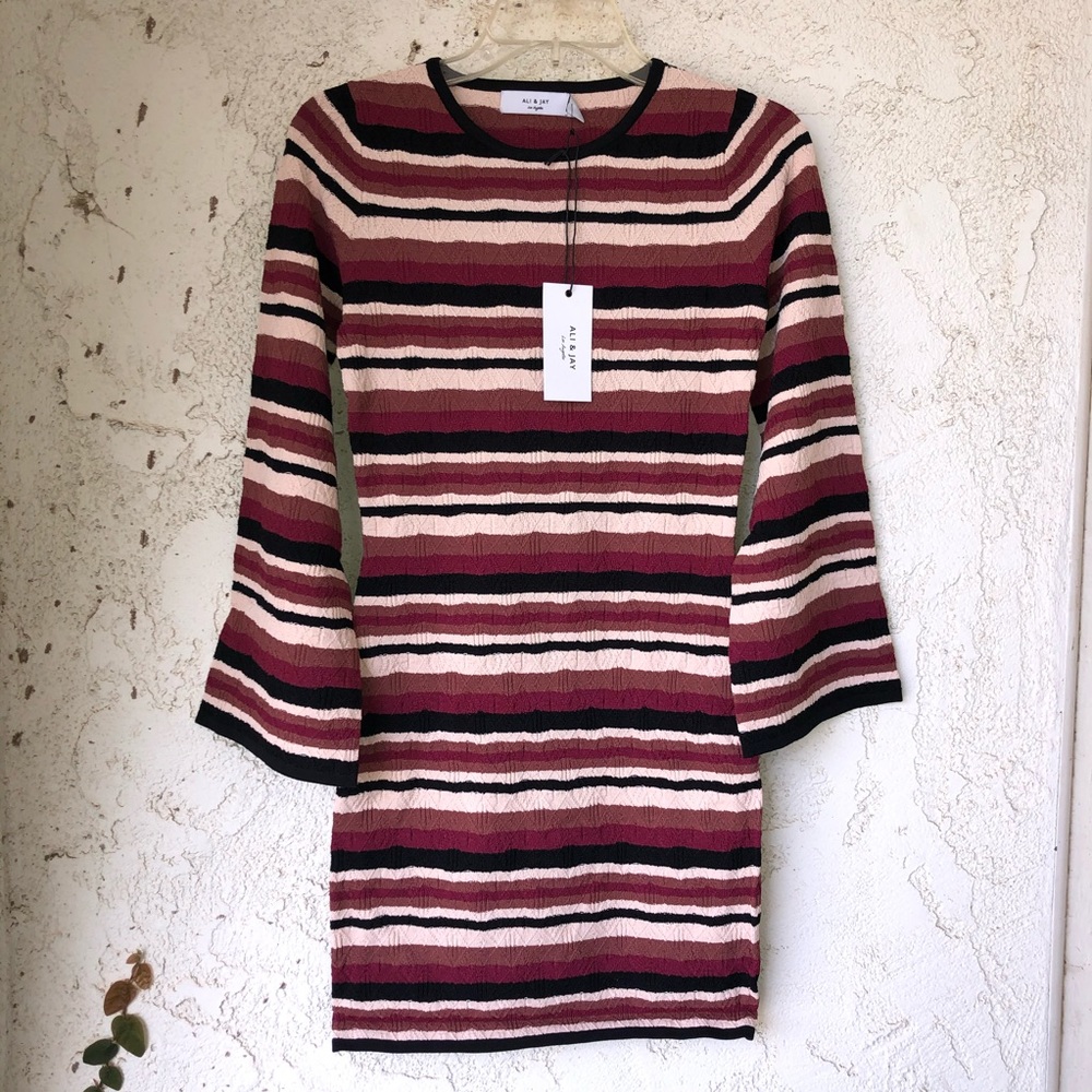 Ali & Jay Ribbed Minidress Size Medium - Picture 5 of 9